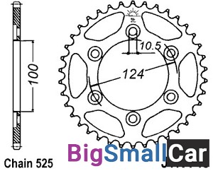 Звезда ведомая JT JTR745.38 - купить Саперке