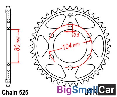 Звезда ведомая JT JTR1489.43 - купить Саперке