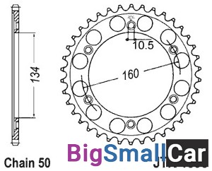 Звезда ведомая JT JTR1306.40 - купить Саперке
