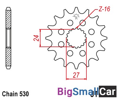 Звезда ведущая JT JTF423.16 - купить Саперке