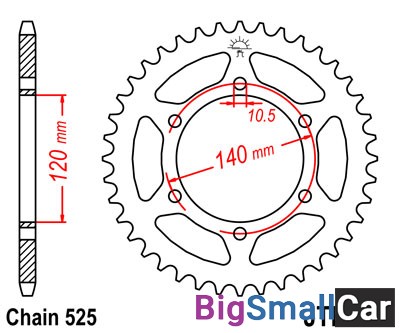 Звезда ведомая JT JTR498.40 - купить Саперке