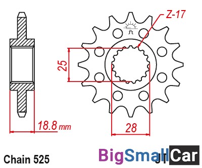 Звезда ведущая JT JTF405.20 - купить Саперке
