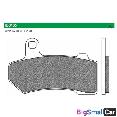 Тормозные колодки New Fren FD0405SH - купить Саперке