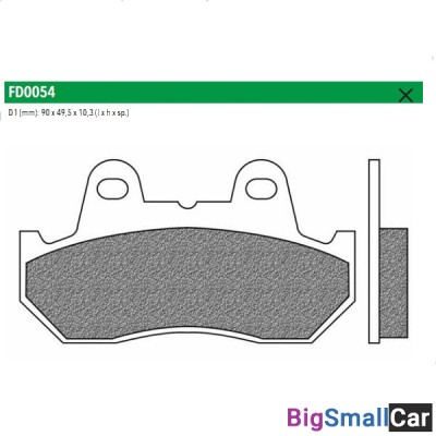 Тормозные колодки New Fren FD0054TS - купить Саперке