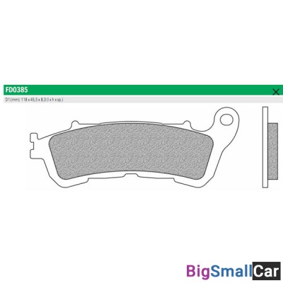 Тормозные колодки New Fren FD0385TS - купить Саперке