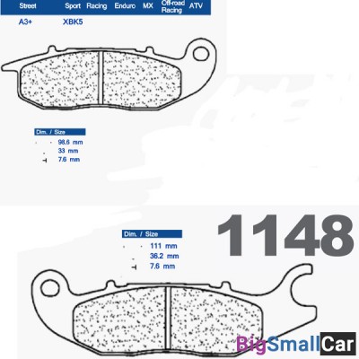 Тормозные колодки CL 1148XBK5