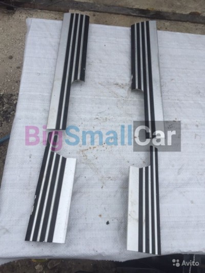 Накладки порогов алюминевые Range rover, ленд рове - купить Саперке